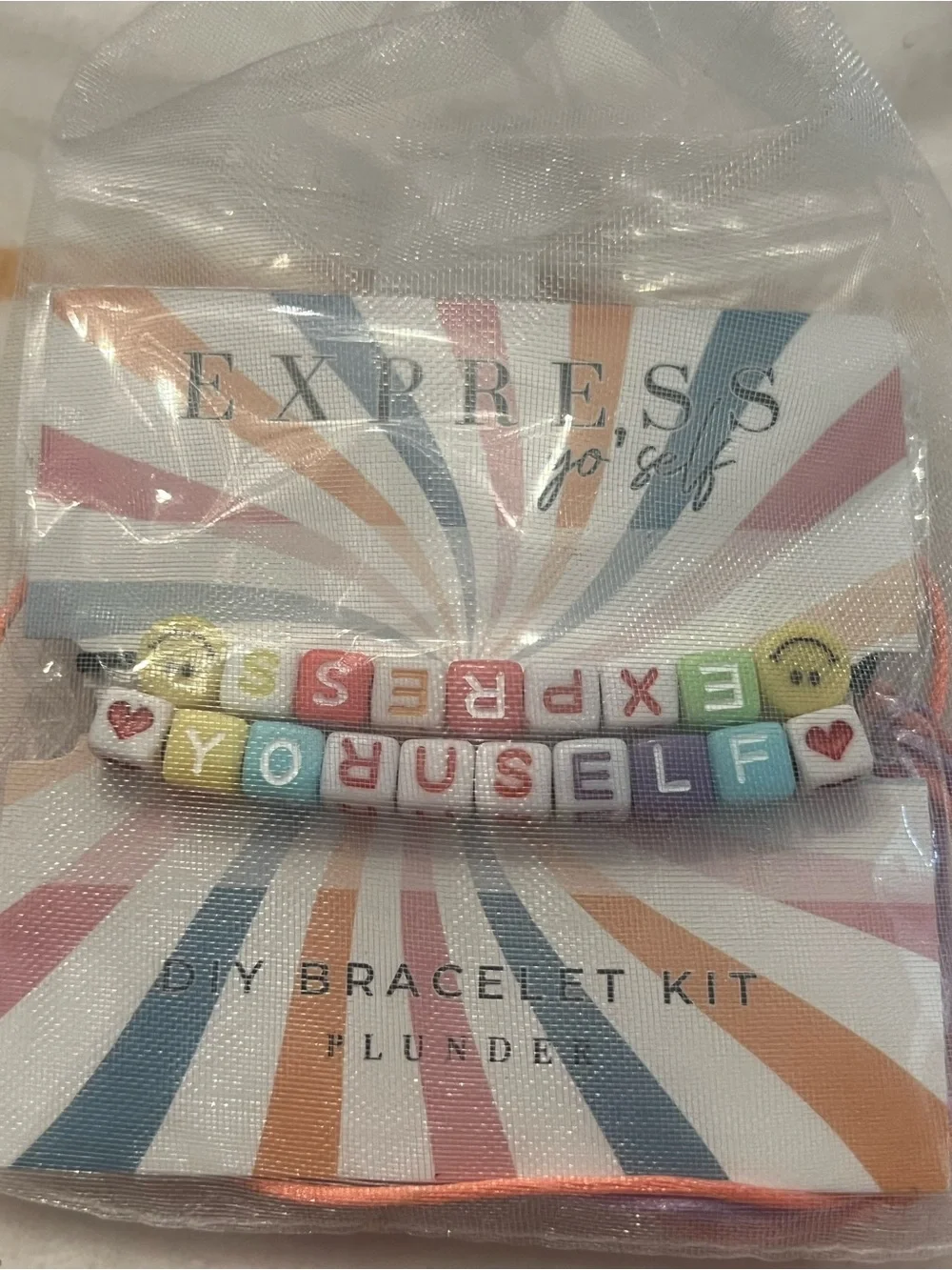 Express Pastel Multicolor 'EXPRESS YOURSELF' DIY Bracelet Kit